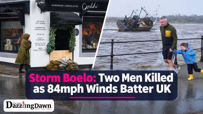 Storm Boelo: Two Men Killed as 84mph Winds Batter UK